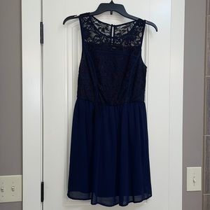 Navy blue semi formal dress